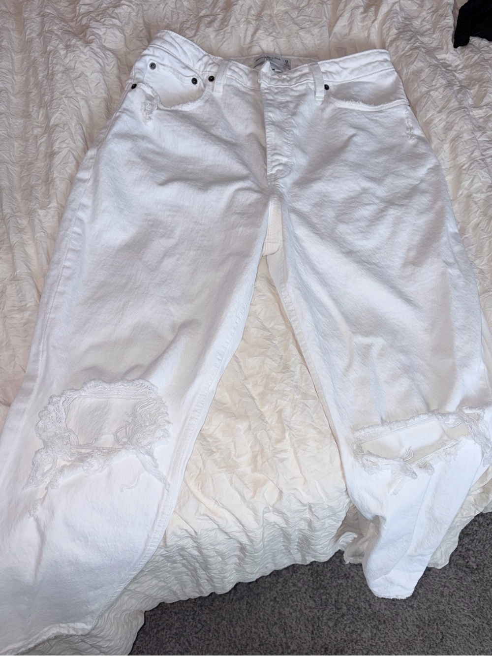Abercrombie white jeans